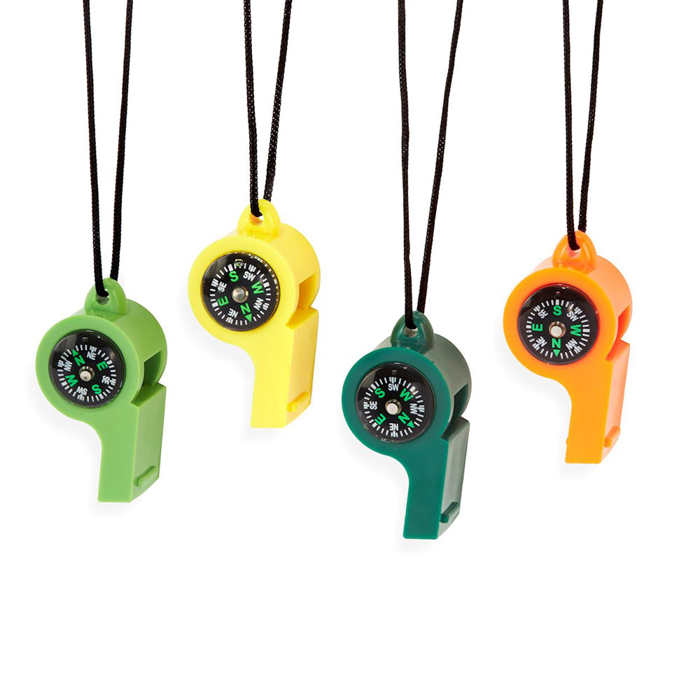 Customizable Safety Alert Compass Whistle for Outdoor Suppliers