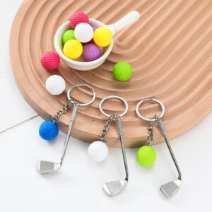 Customized Golf Ball Keychain – Durable Miniature Golf Accessory with Logo Printing for Corporate Gifts