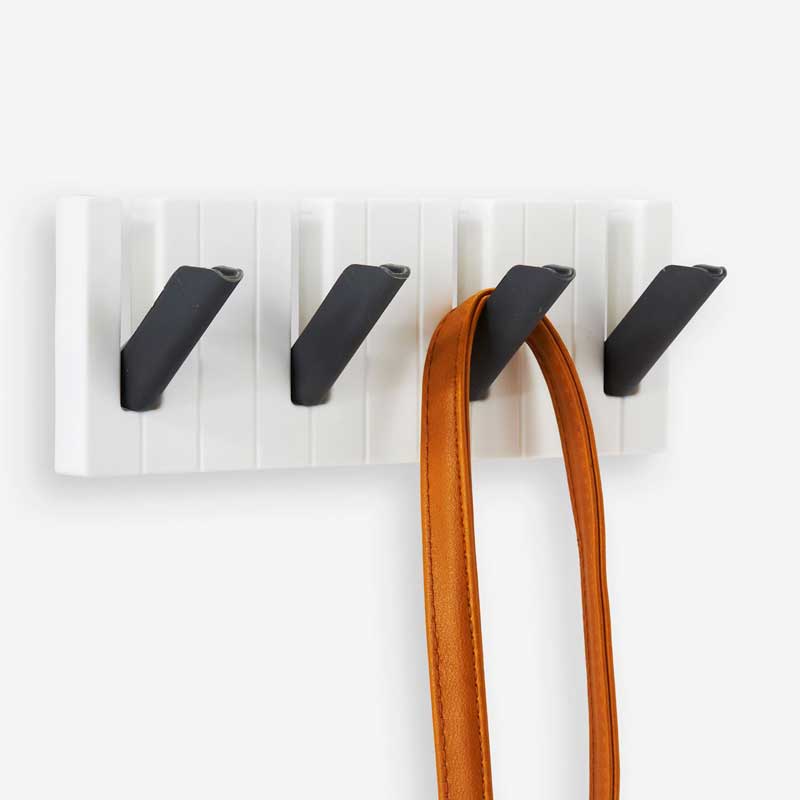 Musical Piano Design Wall Hook with 4 Hooks